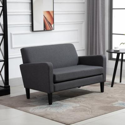 The Range Modern Curved 2 Seat Sofa - Grey