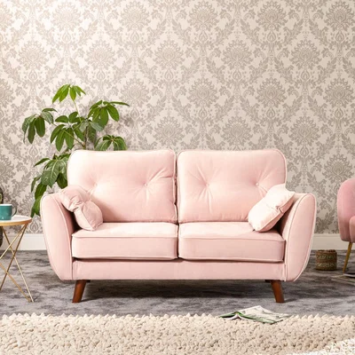 The Range Peyton 2 Seat Sofa - Pink