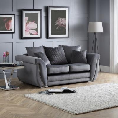 The Range The Leah 2 Seater Sofa Scatter Back - Grey
