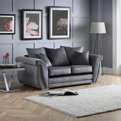The Range The Leah 2 Seater Sofa Scatter Back - Grey