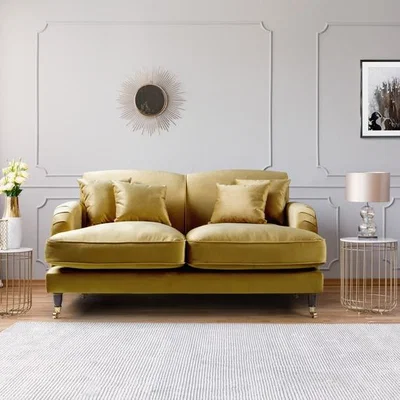The Range Charlotte 2 Seater Sofa - Gold