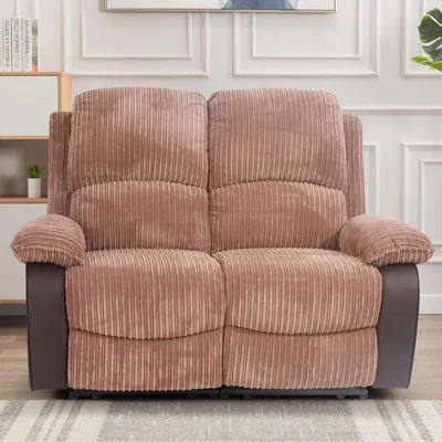 The Range Fabric Jumbo Cord 2 Seater Sofa - Brown