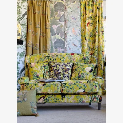 Rockett St George Mind The Gap Abigail 2-Seater Sofa In Cotton Velvet