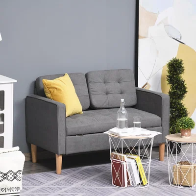 The Range Modern 2 Seater Storage Sofa - Grey