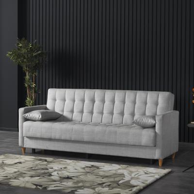 The Range Falslev Linen Sofa Bed 2 Seater with Storage - Grey
