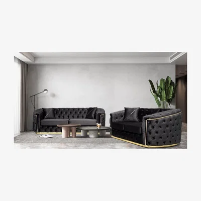 The Range Tessa 32 Seater Sofa - Black