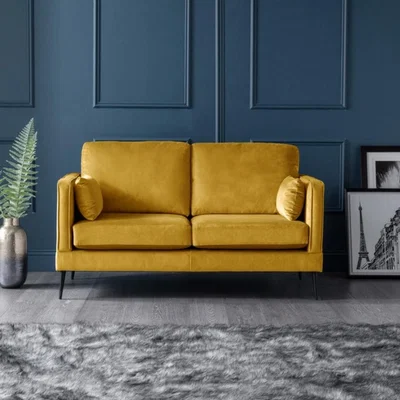 The Range The Ellie 2 Seater Sofa - Gold
