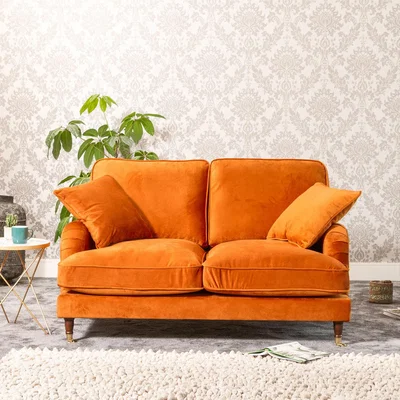 The Range Mackenzie 2 Seat Sofa - Orange