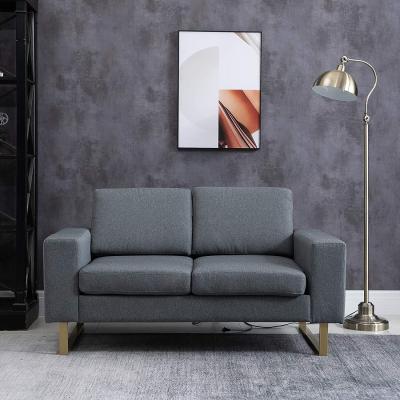 The Range Modern Double Seat Sofa - Grey