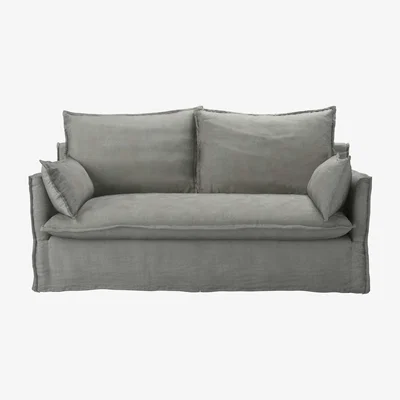 Sofa.com Isaac 2.5 Seat Sofa in Mushroom Heathland Weave - sofa.com