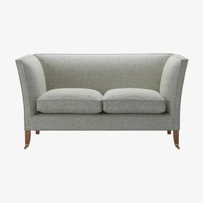 Sofa.com Descartes Plain 2 Seat Sofa in Grey Marl Highland Tweed - sofa.com