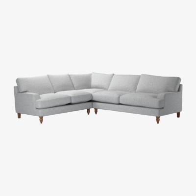 Sofa.com Isla Asym. Crn: LHF 2 Seat w RHF 2.5 Seat in Frost Highland Tweed - sofa.com