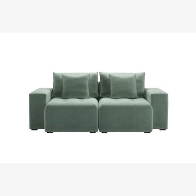 Sofa.com Romy 2 Seat Sofa in Sage Smart Velvet - sofa.com
