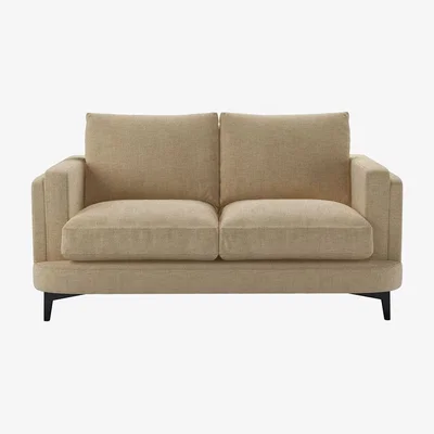 Sofa.com Boston Squared Arm 2 Seat Sofa in Nordic Pine Hygge Chunky Weave
