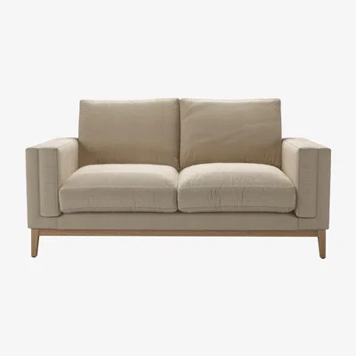Sofa.com Costello 2 Seat Sofa in Pennine Stone Organic Smart Cotton