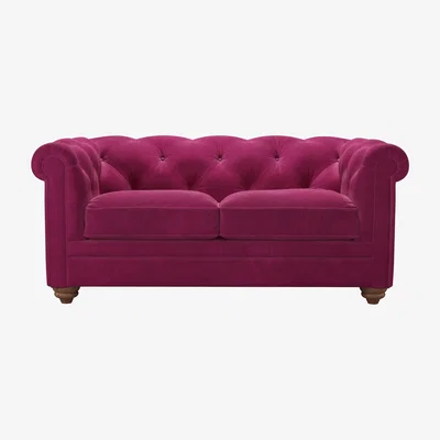 Sofa.com Patrick 2 Seat Sofa in Persian Rose Smart Velvet