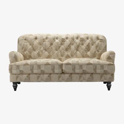 Sofa.com Snowdrop Button Back 2.5 Seat Sofa (breaks down) in Desert Pyramid Textured Weave - sofa.com