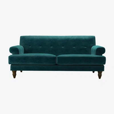 Sofa.com Remy 2.5 Seat Sofa in Jade Smart Velvet - sofa.com