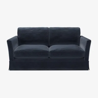 Sofa.com Otto 2 Seat Sofa in Skyfall Cotton Matt Velvet