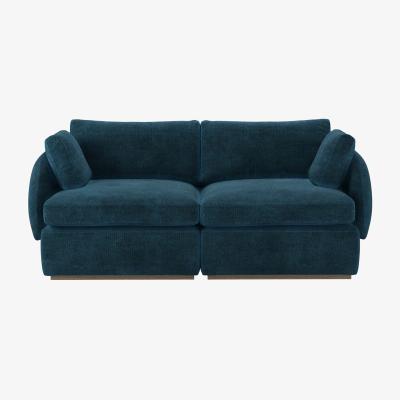 Sofa.com Ren 2 Seat Sofa in Mineral Mist Speckled Chenille