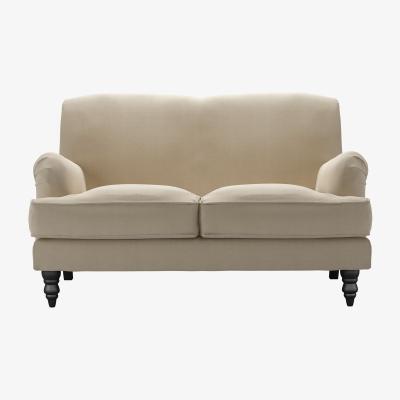 Sofa.com Snowdrop 2 Seat Sofa in Pennine Stone Organic Smart Cotton