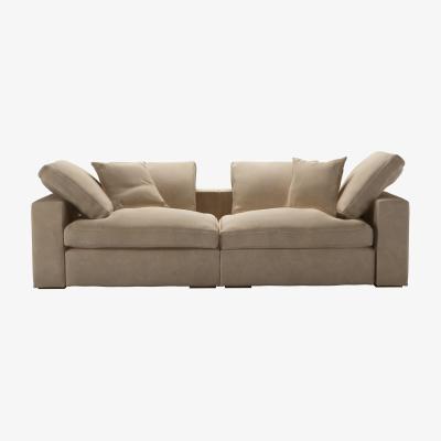 Sofa.com Long Island 2 Seat Sofa in Fawn Aquaclean Clever Velvet
