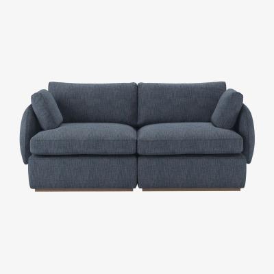 Sofa.com Ren 2 Seat Sofa in Azure Florence Textured Weave