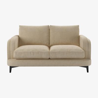 Sofa.com Boston Curved Arm 2 Seat Sofa in Shearling Hygge Chunky Weave