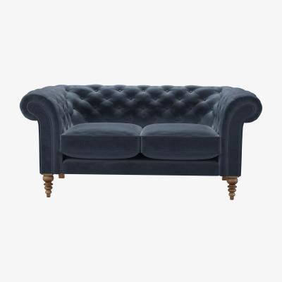 Sofa.com Oscar 2 Seat Sofa in Skyfall Cotton Matt Velvet