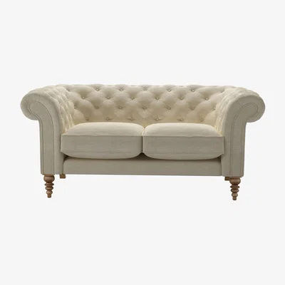 Sofa.com Oscar 2 Seat Sofa in Pampas Hygge Smart Linen