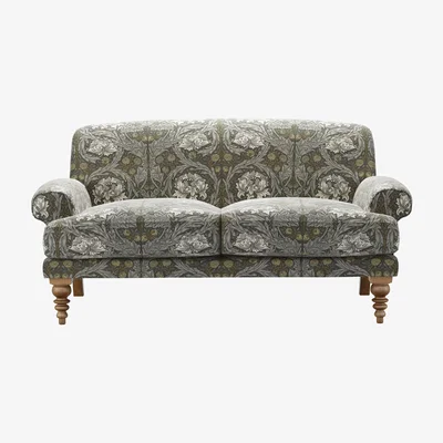 Sofa.com Saturday 2 Seat Sofa (breaks down) in African Marigold Velvet Iron