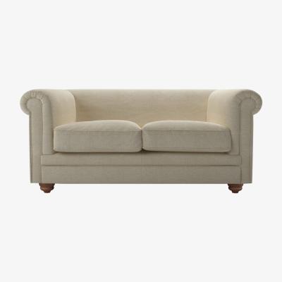 Sofa.com Patrick Unbuttoned 2 Seat Sofa in Pampas Hygge Smart Linen