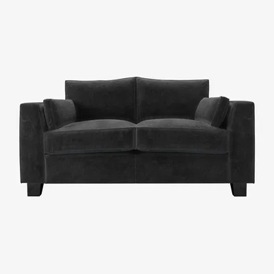 Sofa.com Bowie 2 Seat Sofa in Raven Speckled Chenille