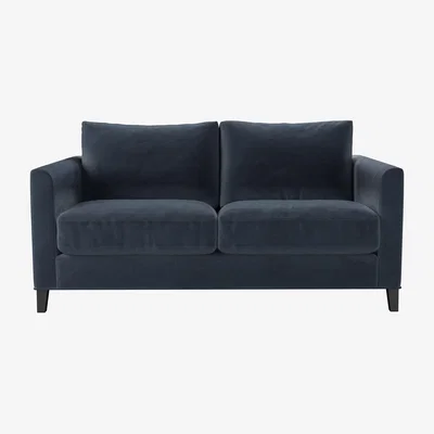 Sofa.com Izzy 2 Seat Sofa (breaks down) in Skyfall Cotton Matt Velvet