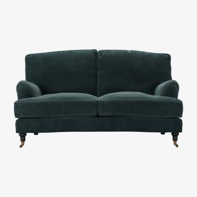 Sofa.com Bluebell 2 Seat Sofa in Deep Forest Aquaclean Clever Velvet