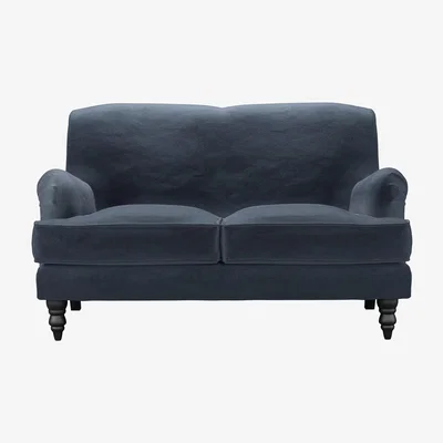 Sofa.com Snowdrop 2 Seat Sofa in Skyfall Cotton Matt Velvet