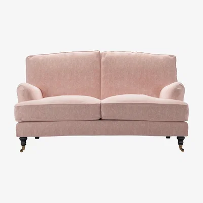 Sofa.com Perfectly Pristine Bluebell 2 Seat Sofa in Pavilion Pink Brushstroke - sofa.com