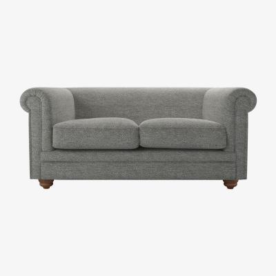 Sofa.com Patrick Unbuttoned 2 Seat Sofa in Pearl Luxe Boucle - sofa.com