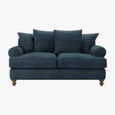 Sofa.com Teddy 2 Seat Sofabed in Kingfisher Soft Chenille - sofa.com
