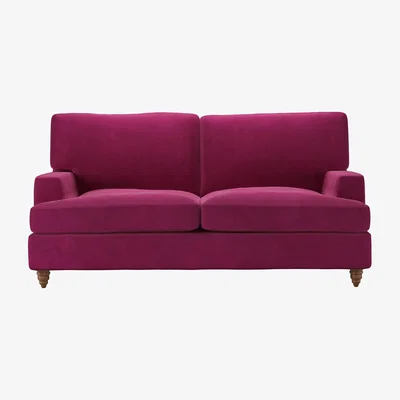 Sofa.com Isla 2 Seat Sofa Bed in Persian Rose Smart Velvet