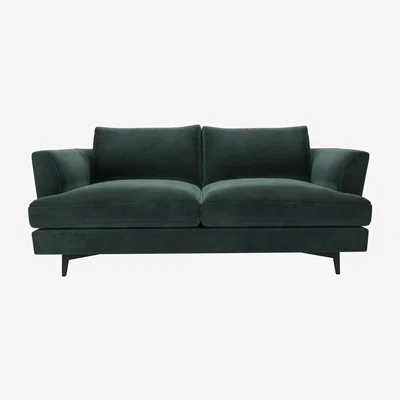 Sofa.com Lars 2 seat sofa in Smokey Green Cashmere Velvet