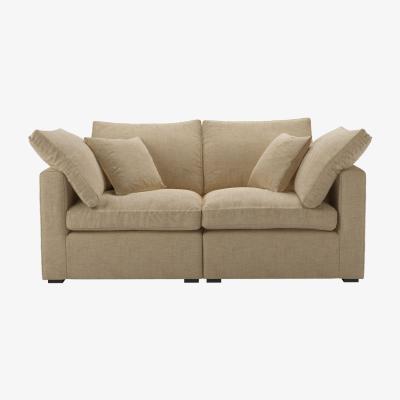 Sofa.com Long Island Slim 2 Seat Sofa in Nordic Pine Hygge Chunky Weave