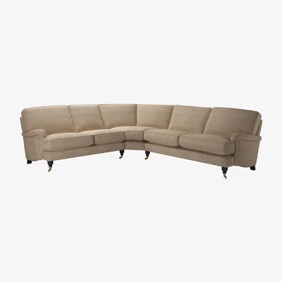 Sofa.com Bluebell Asym. Crn: LHF 2 Seat w RHF 2.5 Seat in Champagne Luxe Boucle - sofa.com
