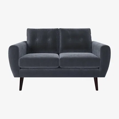 Sofa.com Jack 2 Seat Sofa in Grey Velvet