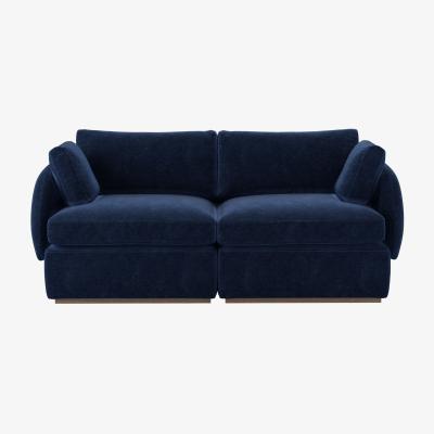 Sofa.com Ren 2 Seat Sofa in Port Royal Aquaclean Clever Chenille