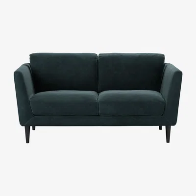 Sofa.com Holly 2 Seat Sofa in Deep Forest Aquaclean Clever Velvet