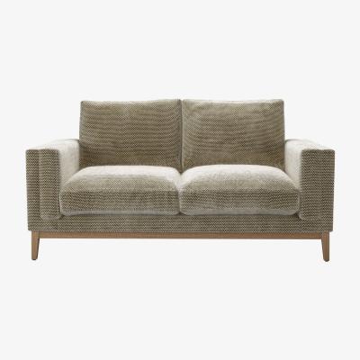 Sofa.com Costello (Plinth) 2 Seat Sofa in Cappuccino Bubble Velvet - sofa.com
