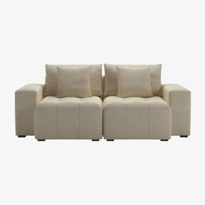 Sofa.com Romy 2 Seat Sofa in Turmeric Powdered Leather