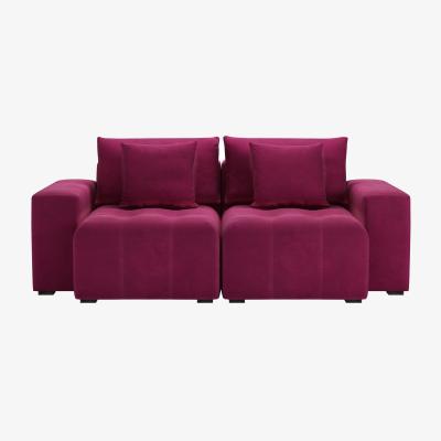 Sofa.com Romy 2 Seat Sofa in Persian Rose Smart Velvet