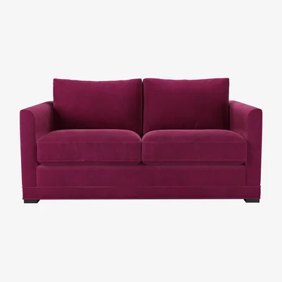 Sofa.com Aissa 2 Seat Sofa Bed in Persian Rose Smart Velvet